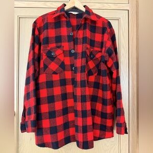 Vintage Northern Lights Wool Blend Button Down Unlined Shirt/Shacket / large